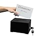 AdirOffice-637 Acrylic Donation & Ballot Box with Lock (6.25