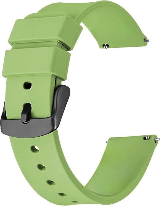 A3sprime Soft Silicone Universal Watch Strap Suitable for all 22mm Lugs Width Smartwatch - Set of 1 Pairs - (Green) (B0C72RQ7VN) Amazon Price History, Amazon Price Tracker