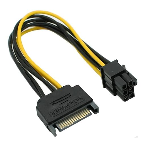 10 piezas cable conversor SATA 15 Pin a PCIe 8 Pin miniatura 5