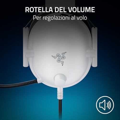 Razer Blackshark V2 X (Playstation) - Cuffie E-Sport Cablate Per Console Playstation 5 (250 G, Microfono Cardioide, Driver Da 50 Mm, Cancellazione Passiva Del Rumore, Jack Da 3,5 Mm) Bianco - 6