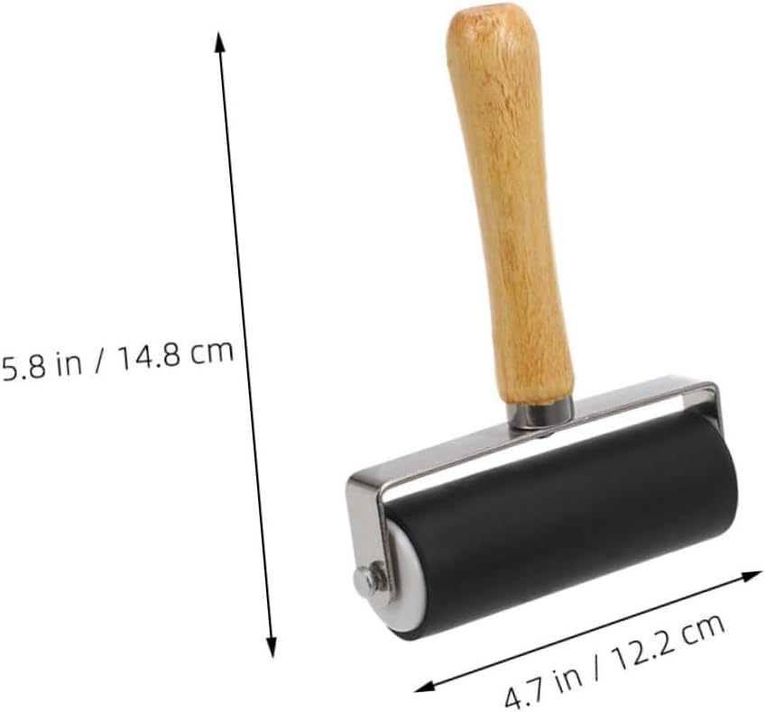 KICHOUSE 3pcs Printmaking Roller for Ink Application Handheld Tool for Crafting Stamping and Wallpaper Printing and Design for Even Ink Distribution