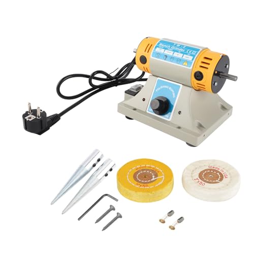 Máquina Pulidora Amoladora Eléctrica de 350 W, con Mejor Rendimiento, para Equipos Abrasivos de Madera, Baja Vibración, Modelo TM-2, Potencia 350 W, Velocidad 0-10000 R/min,