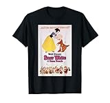 Disney Snow White Kissing Dopey Classic Movie Poster T-Shirt