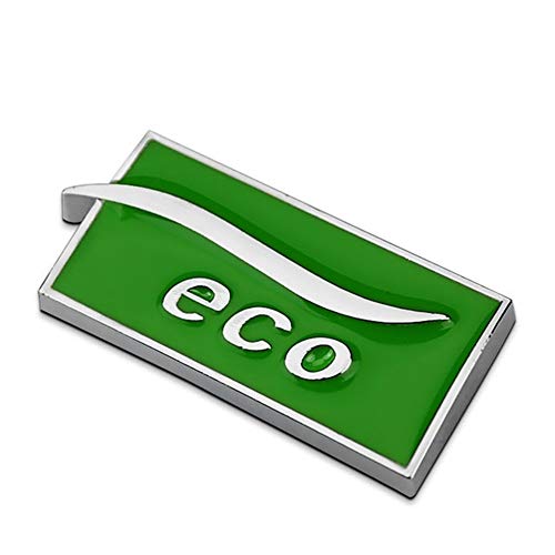 Oneriverspring40 Verde de Plata del Cromo del Metal de Calidad Car Styling...