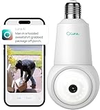 LUNA HOME 2K Light Bulb Security Cameras Wireless Outdoor Indoor, 360° Pan Tilt, Color Night Vision, Smart AI Motion Detection, Two-Way Audio, Wi-Fi Lightbulb Camera with Phone App