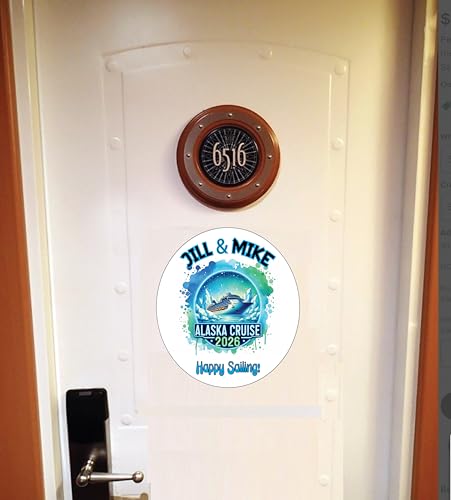 Imán Decorativo Ovalado para Puerta de Crucero Alaska miniatura 3