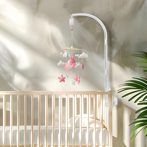 Hanmiamia Baby Mobile Arm For Crib, Rotating Mobile Hanger, Plastic Crib Mobile Arm, Nursery Decor thumb #4