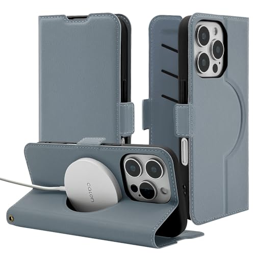 ラスタバナナ ケース カバー iPhone16 Pro 3眼 専用 手帳型 薄型 耐衝撃吸収 MagSafe対応 ブルーグレー 8195IP461PBSMMBG