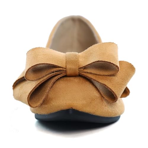 Image of TN TANGNEST Women Fashion Bowknot Flats Comfort Pointed Toe Dress Shoes