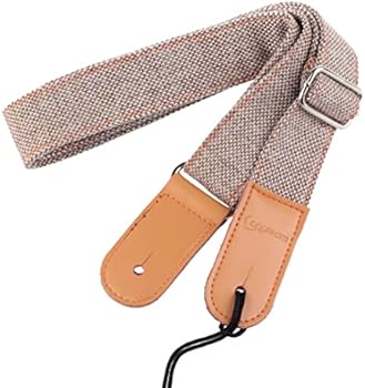 Longteam Ukelele Riem - Leren Band Verstelbaar 29.5-132cm Met Spijker En Plectrums