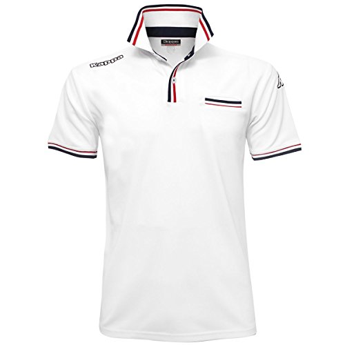 Polo Kappa4golf Wielin blanc taille XXL pour le golf