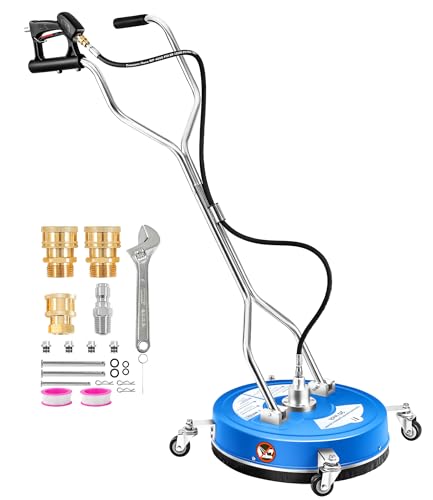 Image of M MINGLE 20 inch Pressure Washer Surface Cleaner, 4500 PSI Surface Cleaner Power Washing, Pressure Washer Accessories for Driveways, Concretes, Patios, Sidewalks
