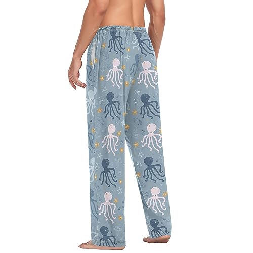 vvfelixl Mens Pajama Pants Poker Skull Men's Pajama Bottoms Sleep Lounge Pj Pants for Men With Pockets S4