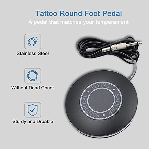 Tattoo Foot Pedal - Tonbao Professional Tattoo Foot Pedal 360 Degree Tattoo Foot Pedal Stainless Steel Tattoo Foot Pedal Switch Controller For Tattoo Machine Tattoo Power Supplies #TOP1