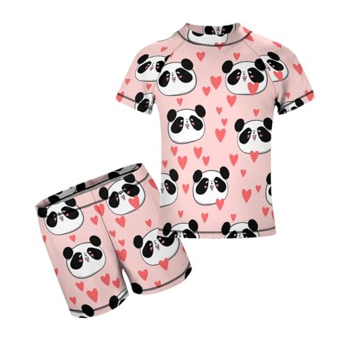 Panda HeartChildren's Swimsuits Boys Two Piece Suit8-10Y（130cm）