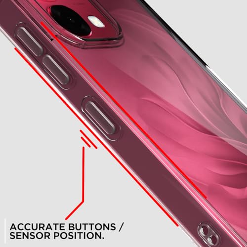 Image of Amazon Basics Back Cover for Oppo F31 5G / Oppo F33 5G PC + TPU Clear Transparent Raised Edges Shockproof Protective Phone Bumper Case (Transparent)