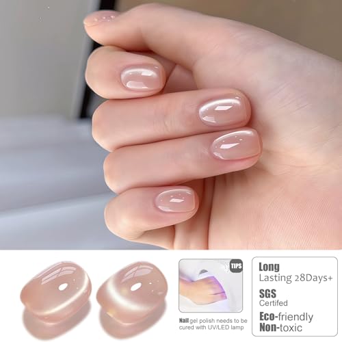 Esmalte de uñas gel Vishine Glassy Cat Eye 16ml Nude miniatura 2