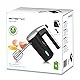 EMERIO kabelloser Akku Handmixer / -rührer - 2 Rührstäbe - 3 Geschwindigkeiten - 2000mAh/7,4V - BPA frei - Akkustand Anzeige - USB Ladekabel - bis zu 10 Zyklen á 3 Min - wiederaufladbar - HM-126681.1
