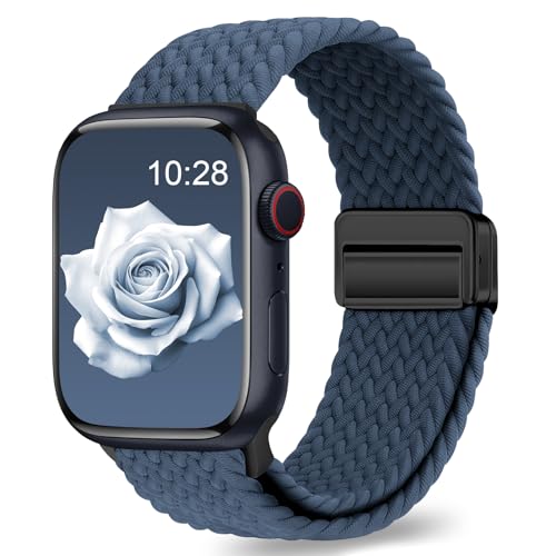 EVIE BAND Braided Band Compatible with Apple Watch Bands for Women 40mm 46mm 38mm 41mm 42mm 45mm...