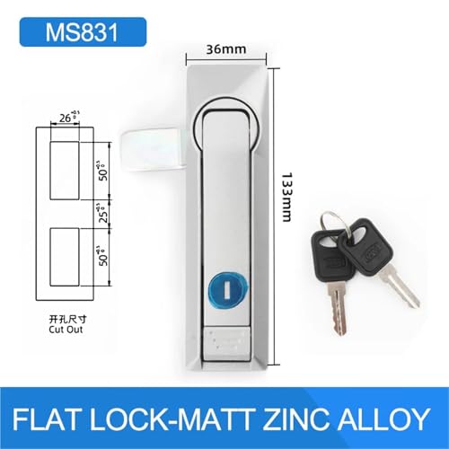 Serrure de liaison MS831 MS829 Flat Lock Matte pour armoire - 3
