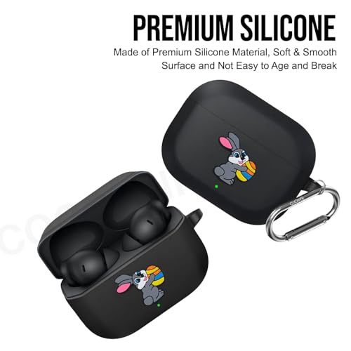 Image of Soft Silicone Case Cover Compatible for nord 3r (Black Rabbit)