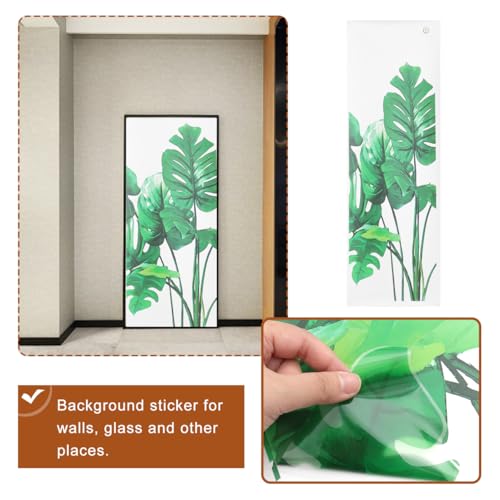 BESPORTBLE Grüne Tropische Blätter Wandtattoo Palmenblatt Pflanzen Wandaufkleber Kunst Wandbilder für Tropische Hawaiianische Luau Party Home Dekoration