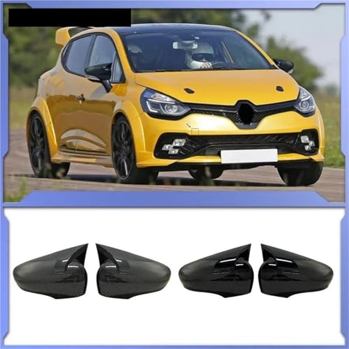 Coque de rétroviseur pour Renault Clio 4 IV 2012-2020 finition carbone