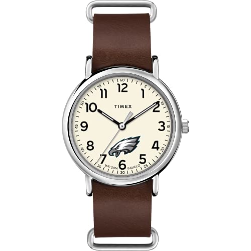 Timex Tribute NFL Scout Bracelet en tissu quartz 40 mm pour homme, Philadelphia Eagles
