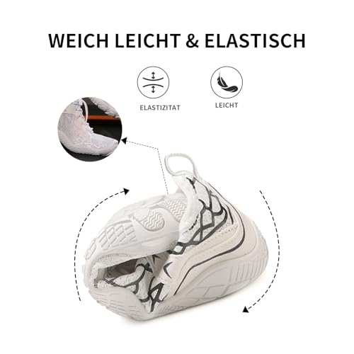 Image of Hike Barefoot Shoes for Womens Men Footwear,Pro Healthy&Non-Slip Water Shoe for Women Men, Wide Toe Running Shoes Boots Sneakers Unisex Designed for Walking,Running&Swimming Yoga, and Water Sports