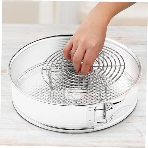 Cabilock Round Stainless Steel Cooling Rack Versatile Steamer Rack for Air Fryer Stockpot High Leg Design for Baking Cooking Cooling Wire Structure for Improved Air Circulation - Image 7