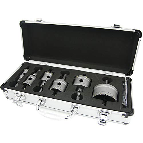 NORTOOLS Hohlbohrer Durchmesser 68 mm TCT-Lochsäge mit für Muffen Hammerbeständiger Dosenbohrer für Mauerwerk und Beton 7 Stück Cover