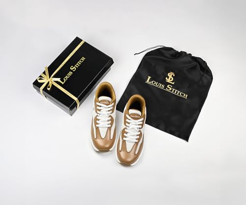 Image of LOUIS STITCH Women's Lightweight Athleisure Sport Shoes | Lightweight Casual Sneakers | Sporty Lace-Up Sneaker and Athleisure Wear| Perfect for Casual, Gym & Travel Wear | LSLD-AT-RF01