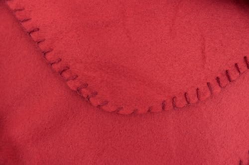 CB Home & Style Fleecedecke Uni 130 x 170 cm Rot