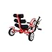 Mobo Cruiser Mini Luxury Three Wheeled Cruiser, Red, 12-Inch