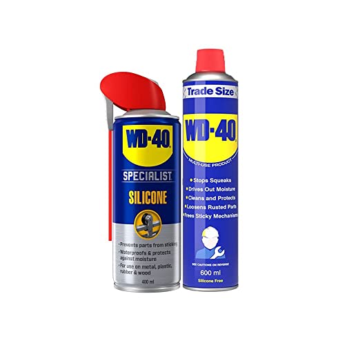 WD-40 Multi-use 600ml & Silicone 400ml Bundle Pack
