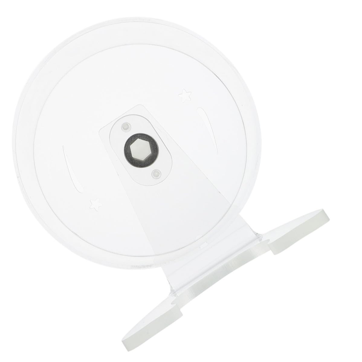 FOMIYES Roue d'exercice Silencieuse Facile à Installer avec Support en Acrylique pour Hamster pour Cage de Petit Animal de Compagnie