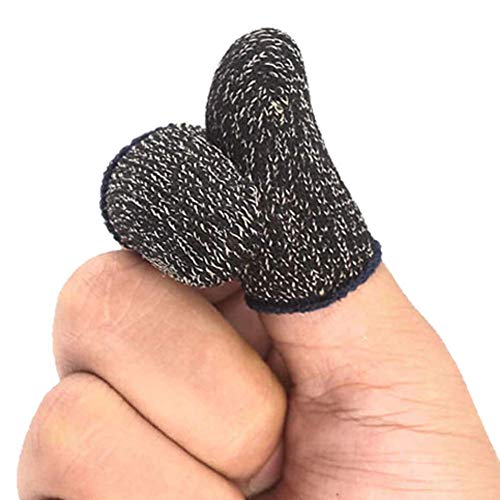 Image of Thumb & Finger Sleeve for Mobile Game with Super Conductive Fiber Fabric, Anti-Sweat & Breathable for PUBG, Garena Free Fire, Rules of Survival, Knives Out, COD Mobile (3 Pair-6 pcs)