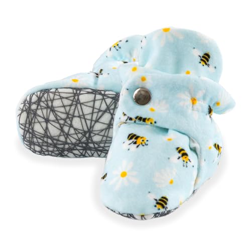 Image of bubbabuddy Unisex Cozy Fleece Baby Booties Cotton | Soft Sole and Non Slip
