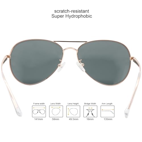 INFI Glass Lens Polarized Sunglasses Aviator Women Men Fishing Driving Beach Glasses Mirrored Coating Scratch Resistant3