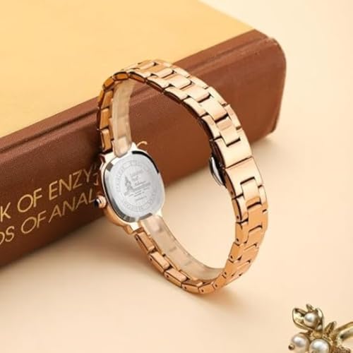 Image of London Fog Ave Maria Collection Analog Watch for Women with Square Dial, Crystal Studded Bezel Roman Numeral Markers and Stainless Steel Strap - LFW20004