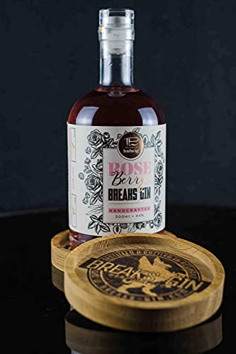 Breaks ROSE BERY Gin - Geschenk Set mit Glas + 500 ML Gin - Ausgezeichneter Gin mit Rosen, Himbeeren & Litschis - Mild… – Bild 7