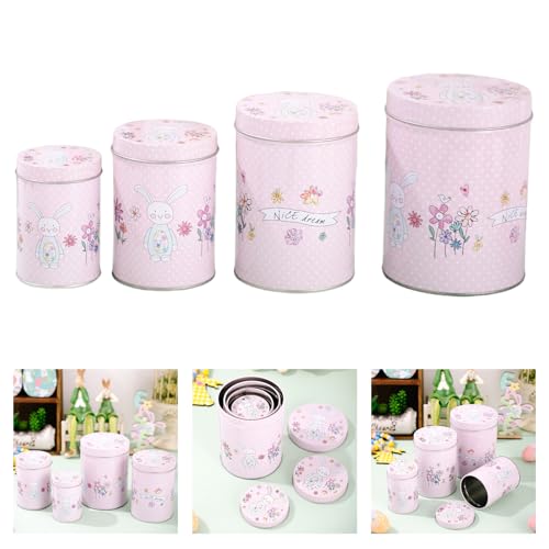 Boîtes en métal de Pâques décoratives pour rangement maison - 3