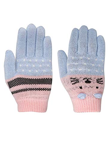 Image of FabSeasons Acrylic Woolen Winter Gloves for Girls & Boys, fits for 3-5 years