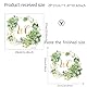 Toilette Blumen Grün Wandaufkleber Eucalyptus Pflanzen Blätter, PVC Toilettendeckel aufkleber Bad Möbel Tür Schild Dekor Abnehmbar und selbstklebend (VA-F018)