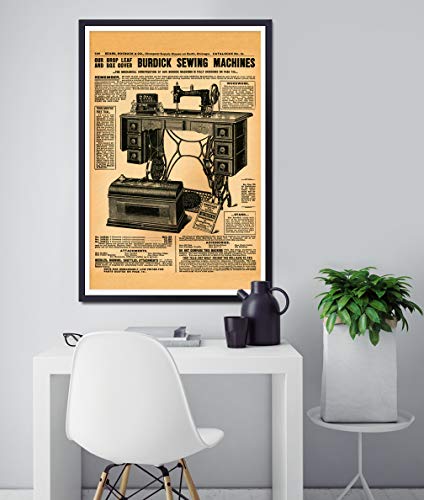 1902 Sewing Machine POSTER! (24" x 36" or smaller) - Sears, Roebuck, Co