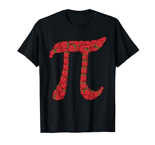 Funny Raspberry Pie Shirt Pi Day Math Lover Student Gift Pun T-Shirt
