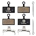 Price comparison product image Dymoece 2 Sets Organic Resin Bicycle Disc Brake Pads for Shimano Deore XT XTR SLX