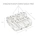 russell+hazel Acrylic Cable Manager, 3” x 1.5” x 3”, Cord Organizers, Desktop Organization, Clear Acrylic with Gold Magnets, (98139)