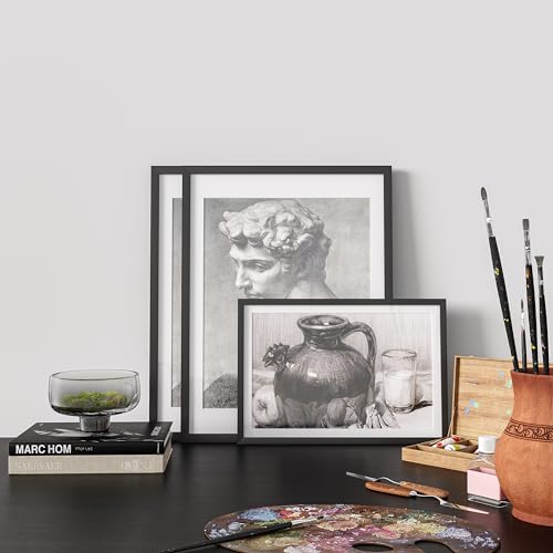 Picrit 16x20 Picture Frame 3 Pack, Black Poster Frame, Display Poster 11 x 14 with Mat or 16 x 20 without Mat for Horizontal or Vertical Wall Mounting