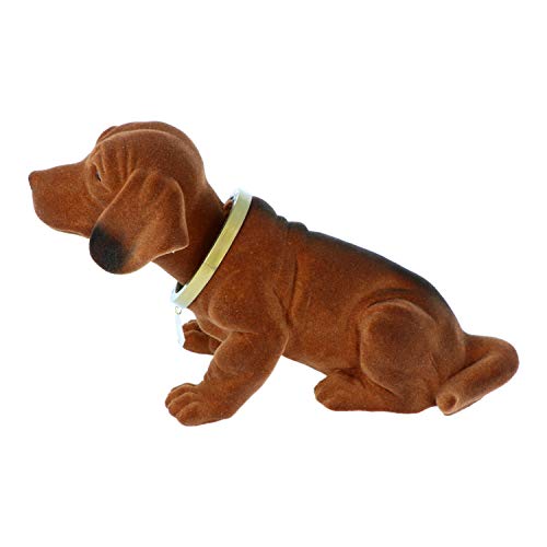 RAKSO Original Dackel mit Gelenk, groß, 29 cm, Mehrfarbig, Tierdruck, Wohndeko, Figurine